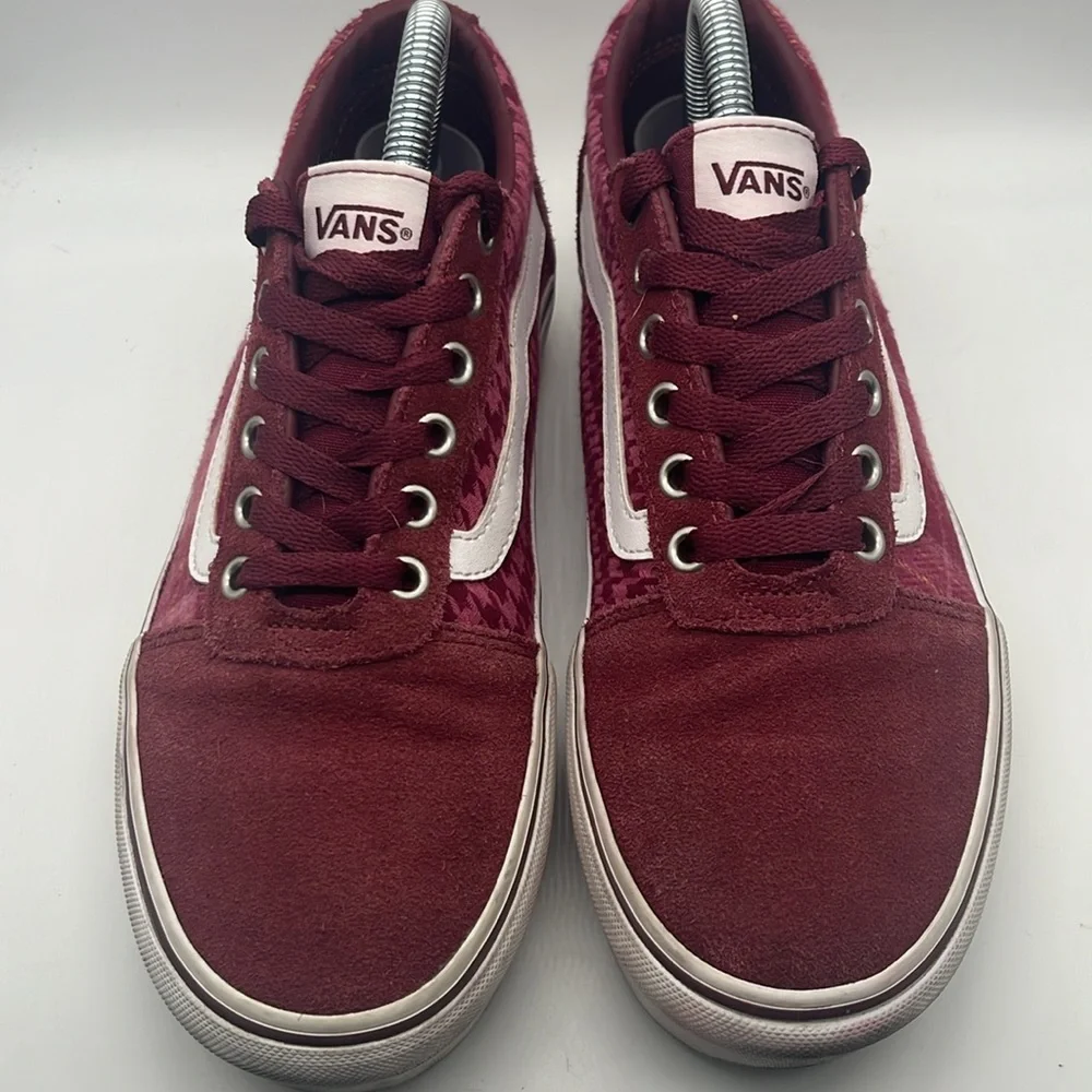 Vans Sz 8.5 leather & Fabric plaid - Picture 2 of 7